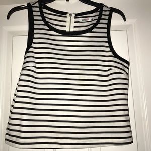 Black and White Stripped Tank Top